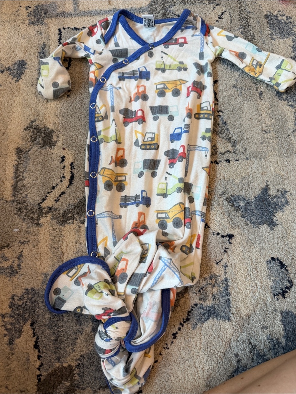 Copper Pearl newborn construction tie sleeper